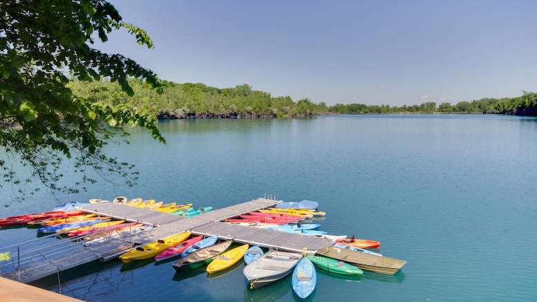 Kayak sur l'eau